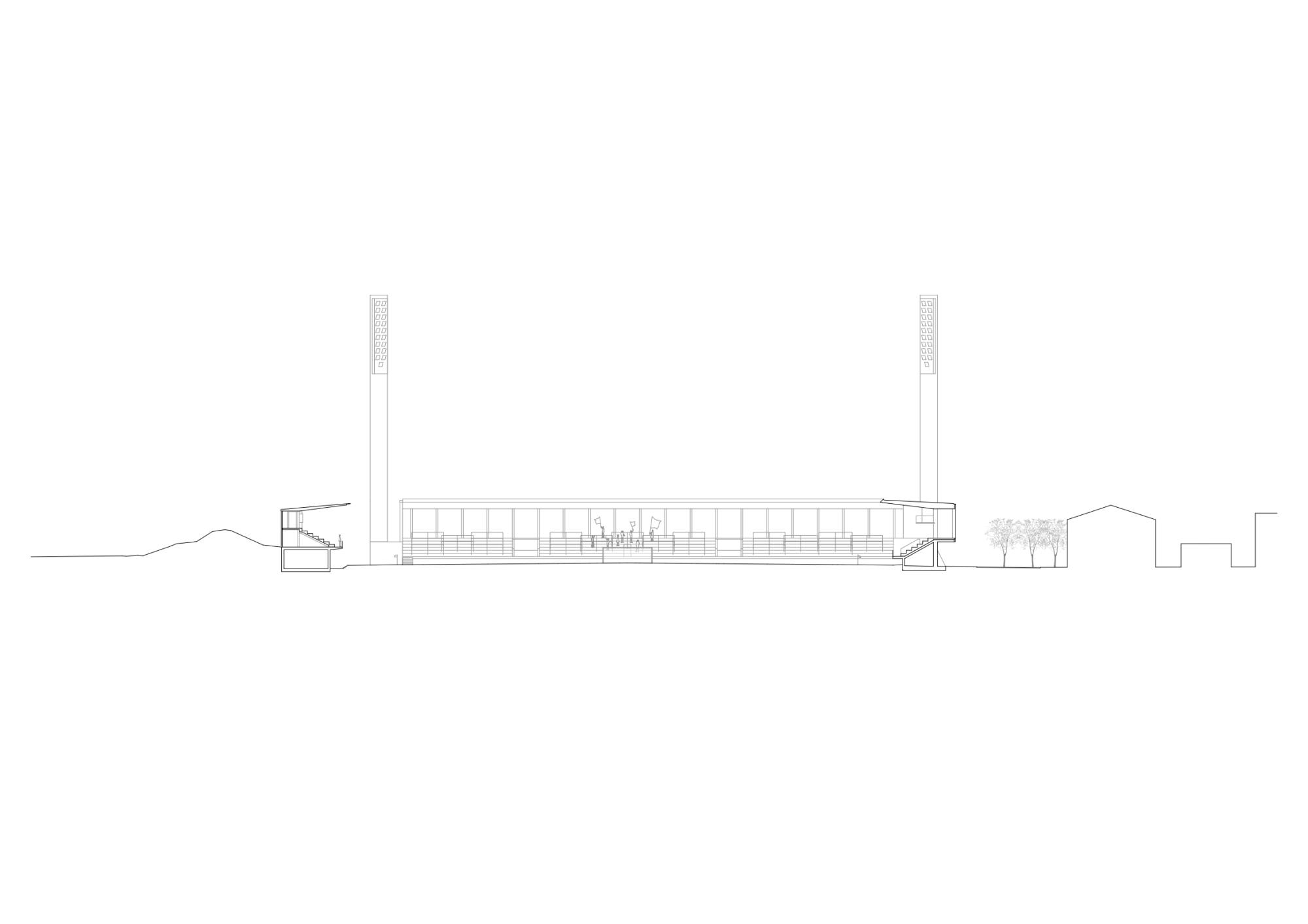 莱茵河谷的社区客厅：卢斯特瑙Reichshof体育场（Reichshof Stadium Lustenau）